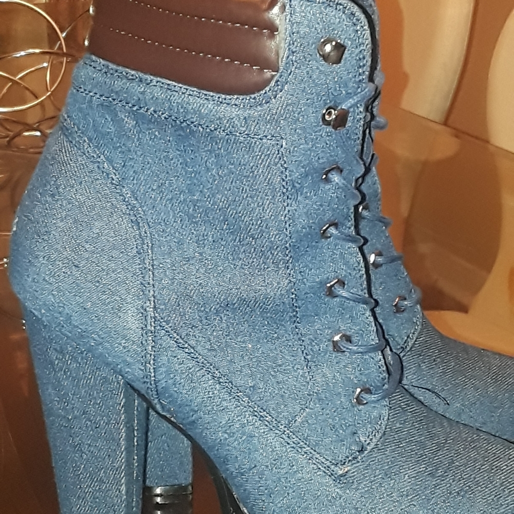 Blue jean heels